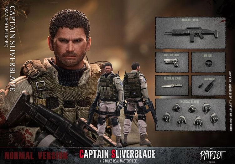 Expansion Pack 1:12 Captain Silverblade BSAA SOU (Europe) Action Figure