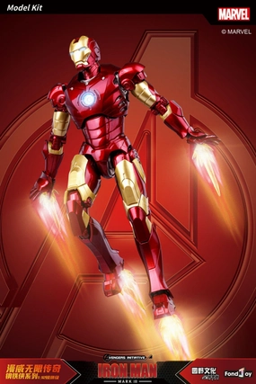 Marketing campaign 1:12 Iron Man Mark III Mk3 Action Figure Assembly Kit