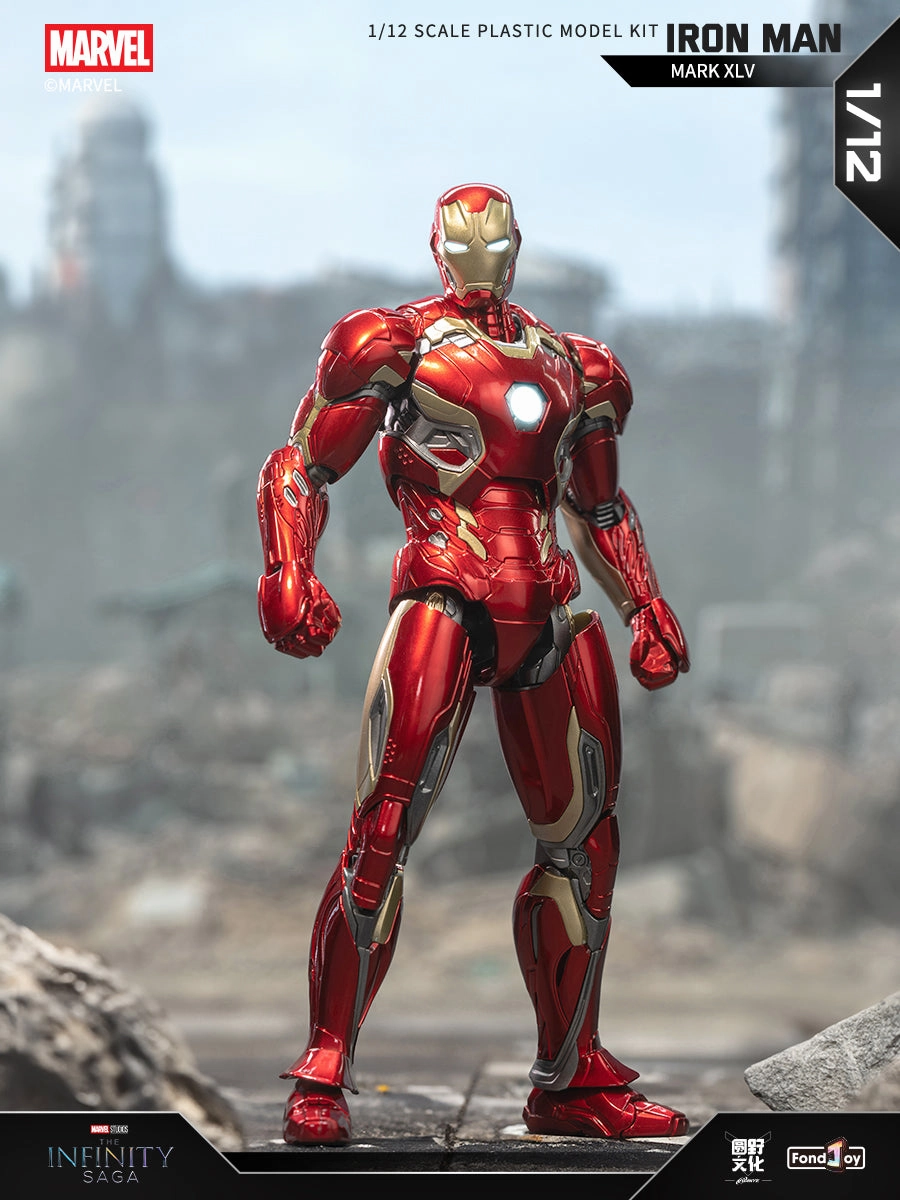 Dynamic Reflections Limited Edition 1:12 Iron Man Mark XLV Mk45 Action Figure Assembly Kit