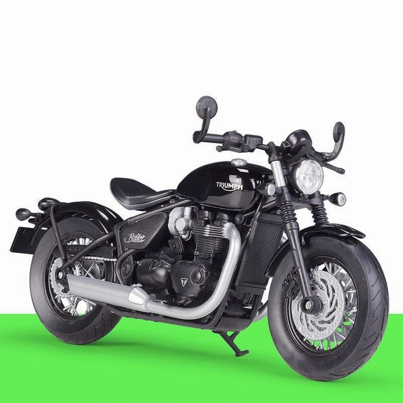 1:12 Triumph Bonneville Bobber 2021 Motorcycle Alloy Model Car Karaoke Mode