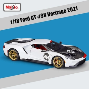 1:18 2021 Ford GT #98 Heritage Alloy Model Car Hobbyist Level Instructor Skill