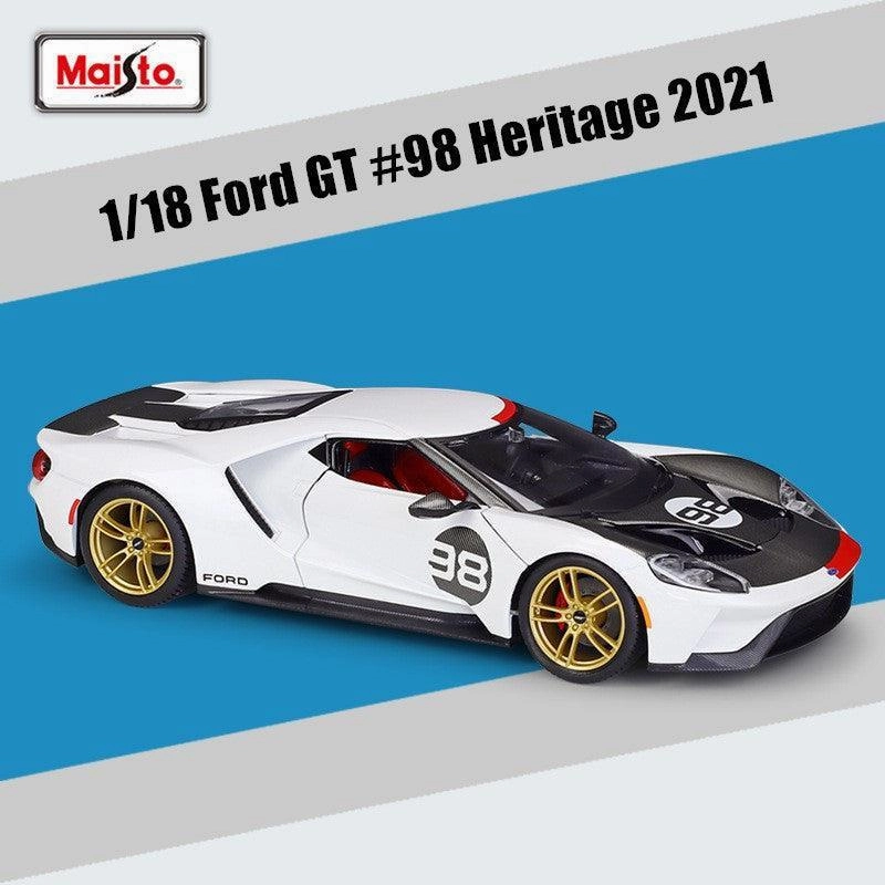 1:18 2021 Ford GT #98 Heritage Alloy Model Car Hobbyist Level Instructor Skill