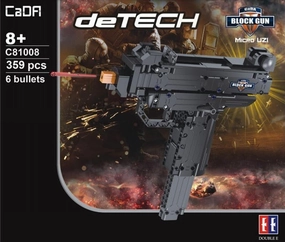 Offline Mode 1:1 Micro UZI Submachine Gun Building Blocks Set