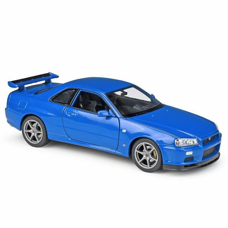 Underground Caverns Unlimited Number 1:24 Nissan Skyline GT-R R34 Alloy Model Car