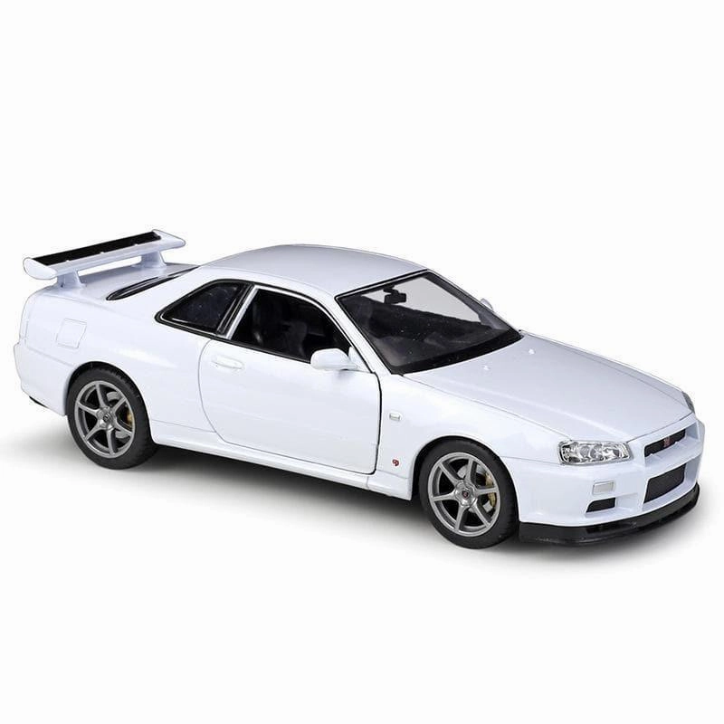 1:24 Nissan Skyline GT-R R34 Alloy Model Car Secret Level