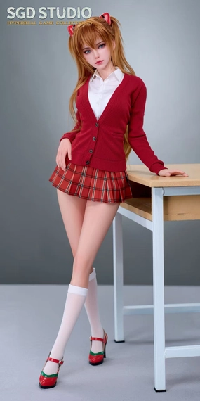 1:3 Twin Sisters Goddess Fighter Red Version Seamless Action Figure Nostalgic Value Historical Lesson