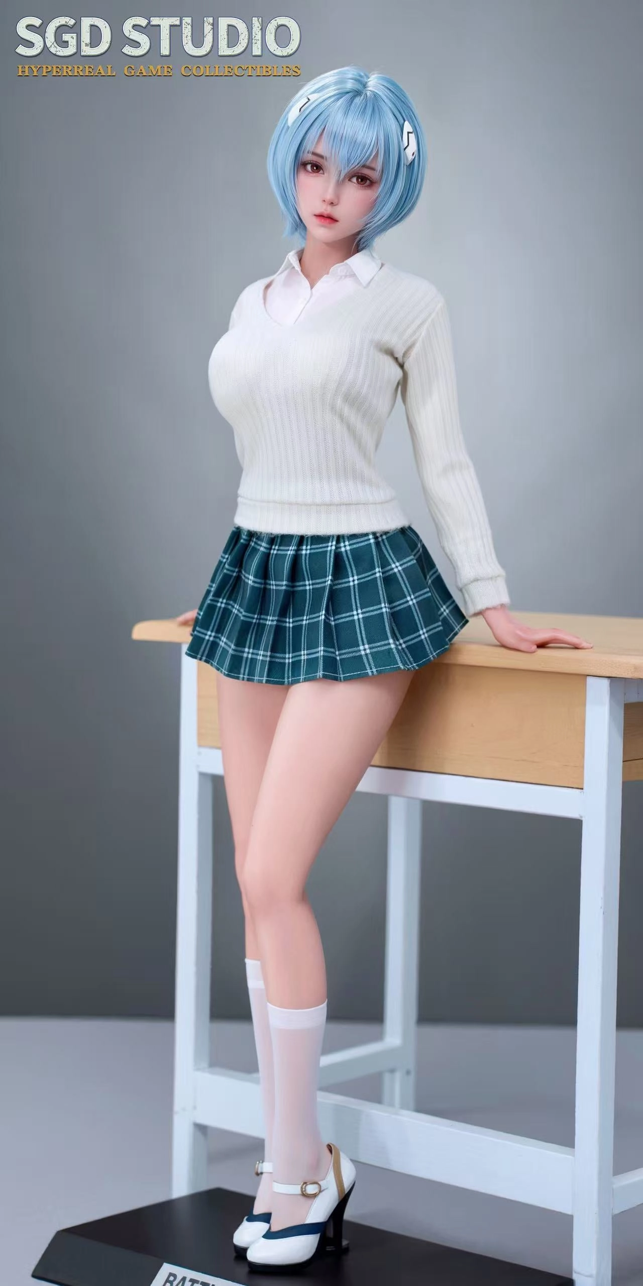 Gardening Sim 1:3 Twin Sisters Goddess Fighter White Version Seamless Action Figure