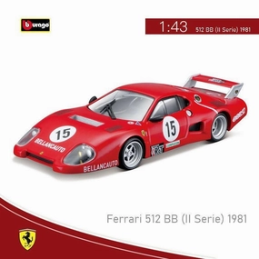 1:43 Ferrari 512 BB II Serie 1981 Alloy Model Car Player Friendly Tutorial Mode