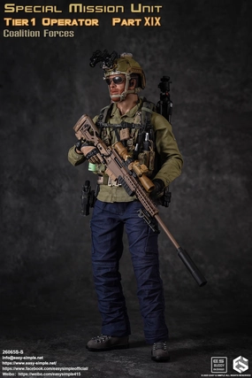 Forensic Detail 1:6 Special Mission Unit Tier 1 Operator Part XIX Coalition Forces Action Figure