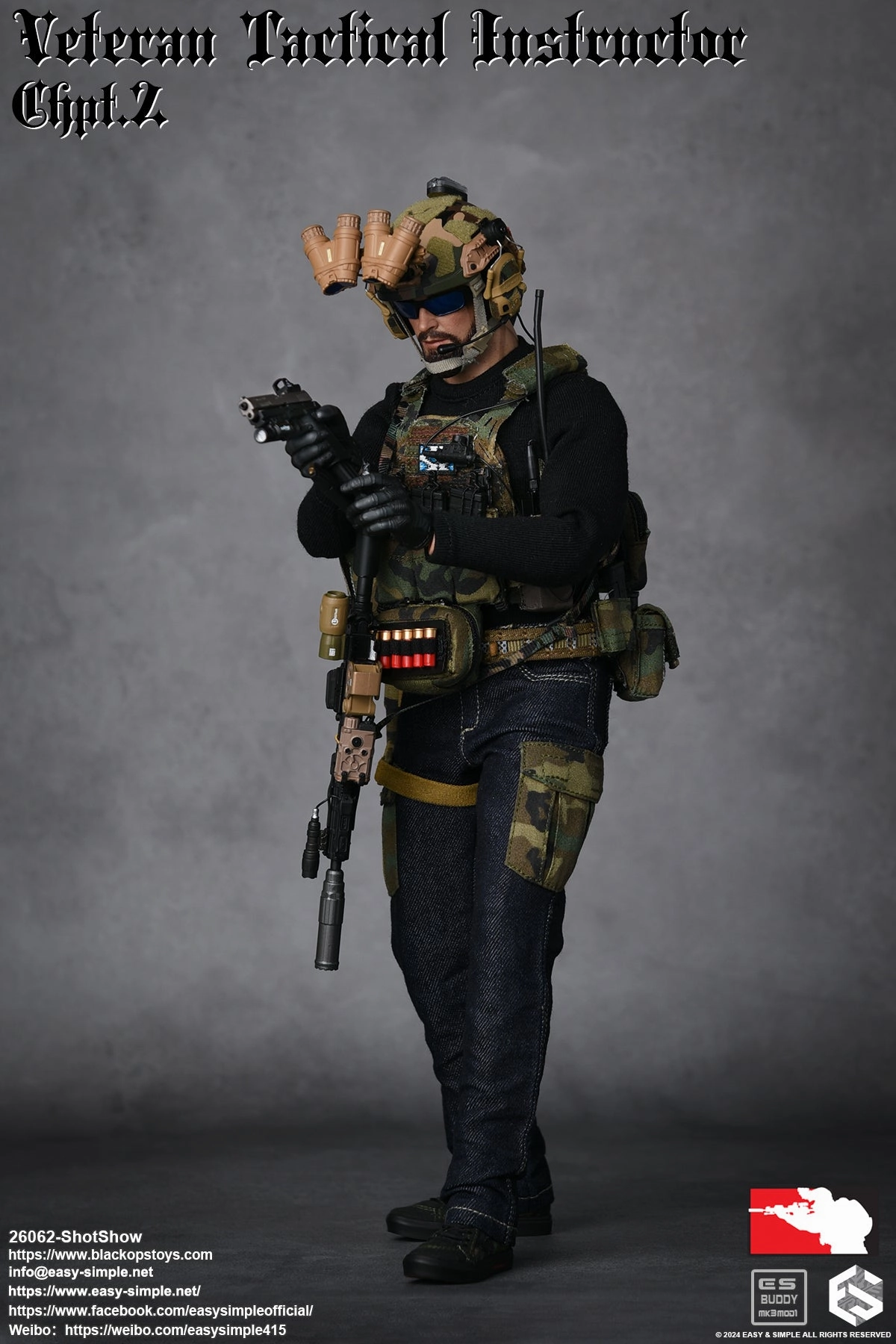 Sci-Fi Setting AAA Production 1:6 Veteran Tactical Instructor Action Figure (SS ShotShow Version)