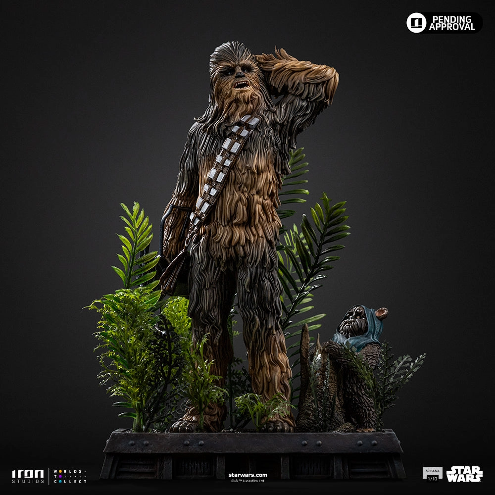 Artisan Partnership Return of the Jedi - Star Wars Chewbacca & Tokkat Art Scale 1/10