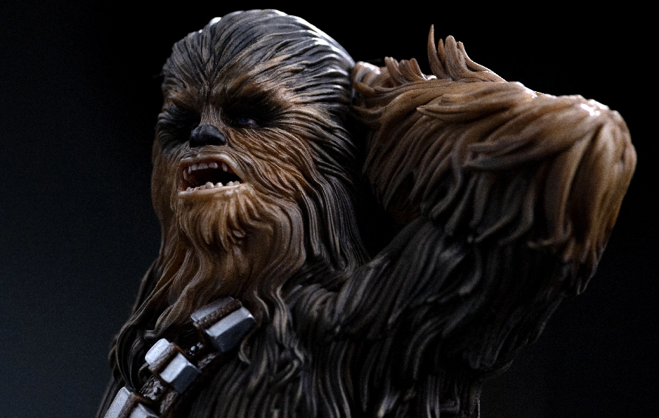 Mindfulness practice Return of the Jedi - Star Wars Chewbacca & Tokkat Art Scale 1/10