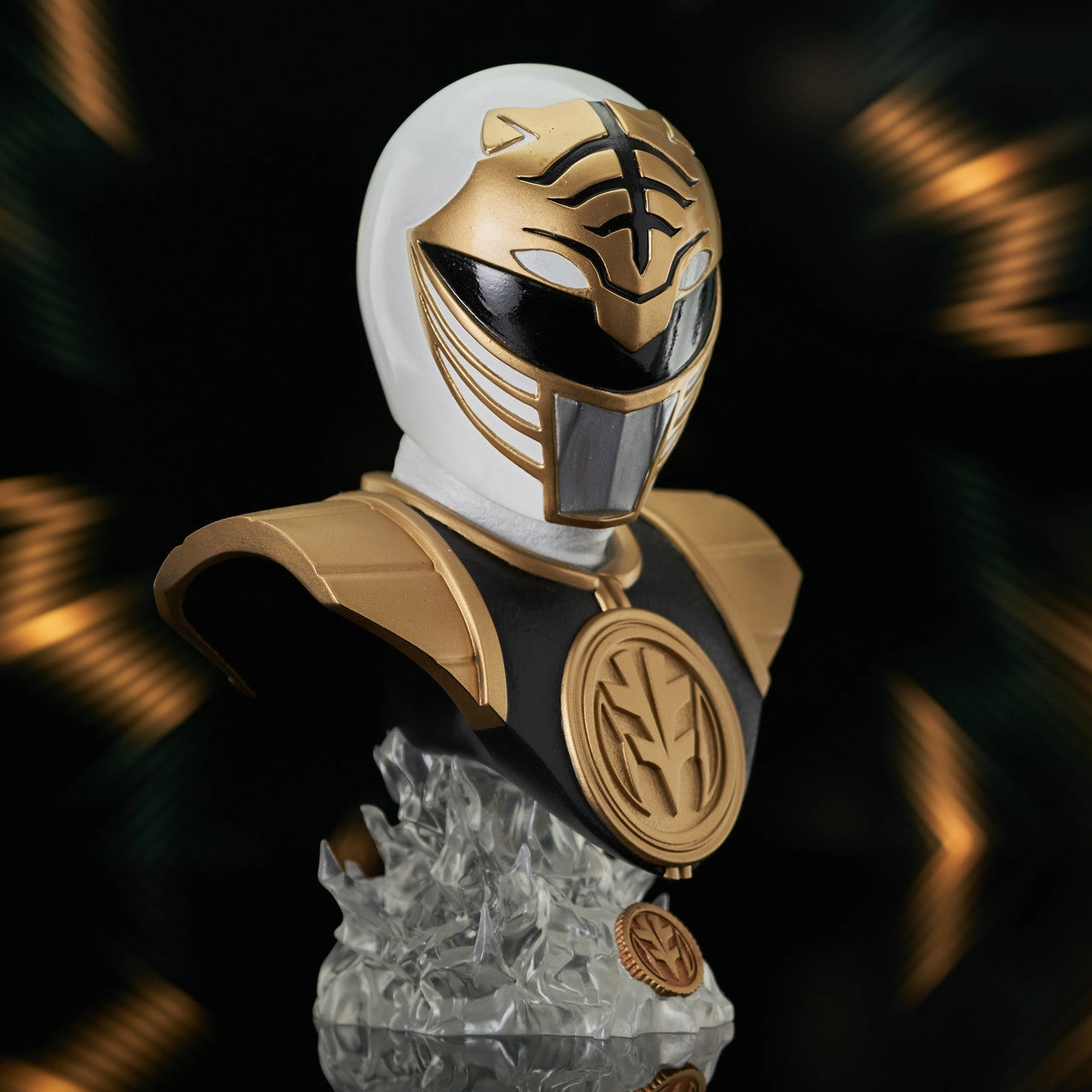 Series Collection Wall Mounted Mighty Morphin Power Rangers - White Ranger Legends in 3-Dimensions 1/2 Scale Bust