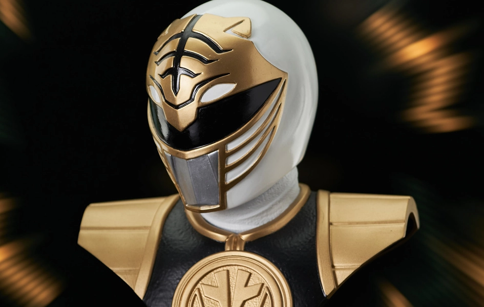Birthday gift Mighty Morphin Power Rangers - White Ranger Legends in 3-Dimensions 1/2 Scale Bust