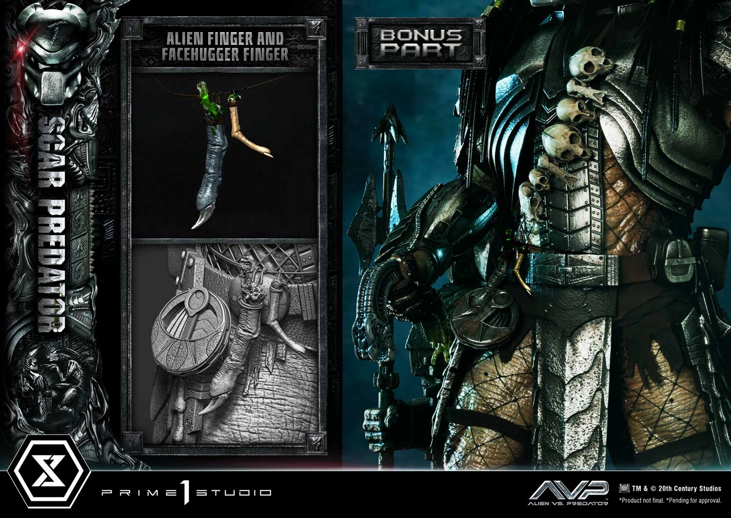 Legendary Status Ailen vs. Predator - Scar Predator (DX Bonus Version) 1/3 Scale Statue
