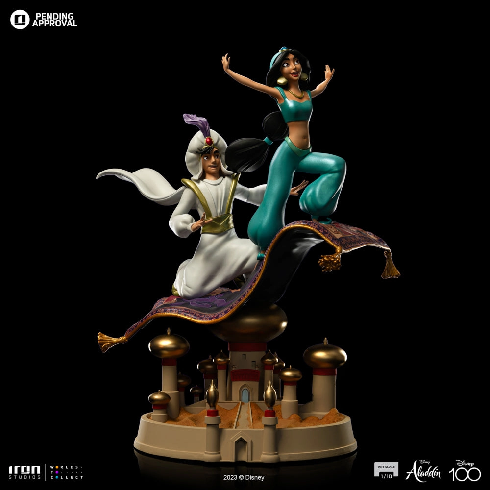Original Box Aladdin & Jasmine Art Scale 1/10