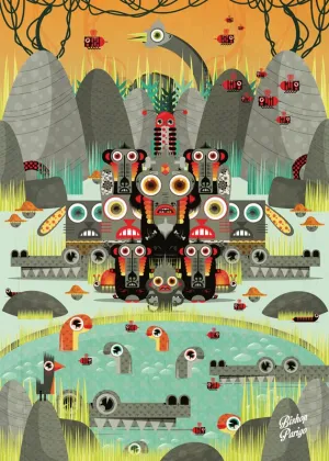 Cute Figure Monkey Family