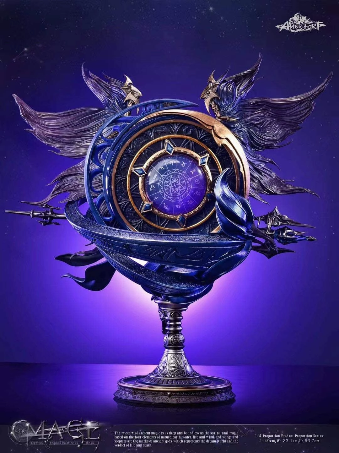 AmerFort Elf Series - Mage 1/4 Scale Statue Gaming Model