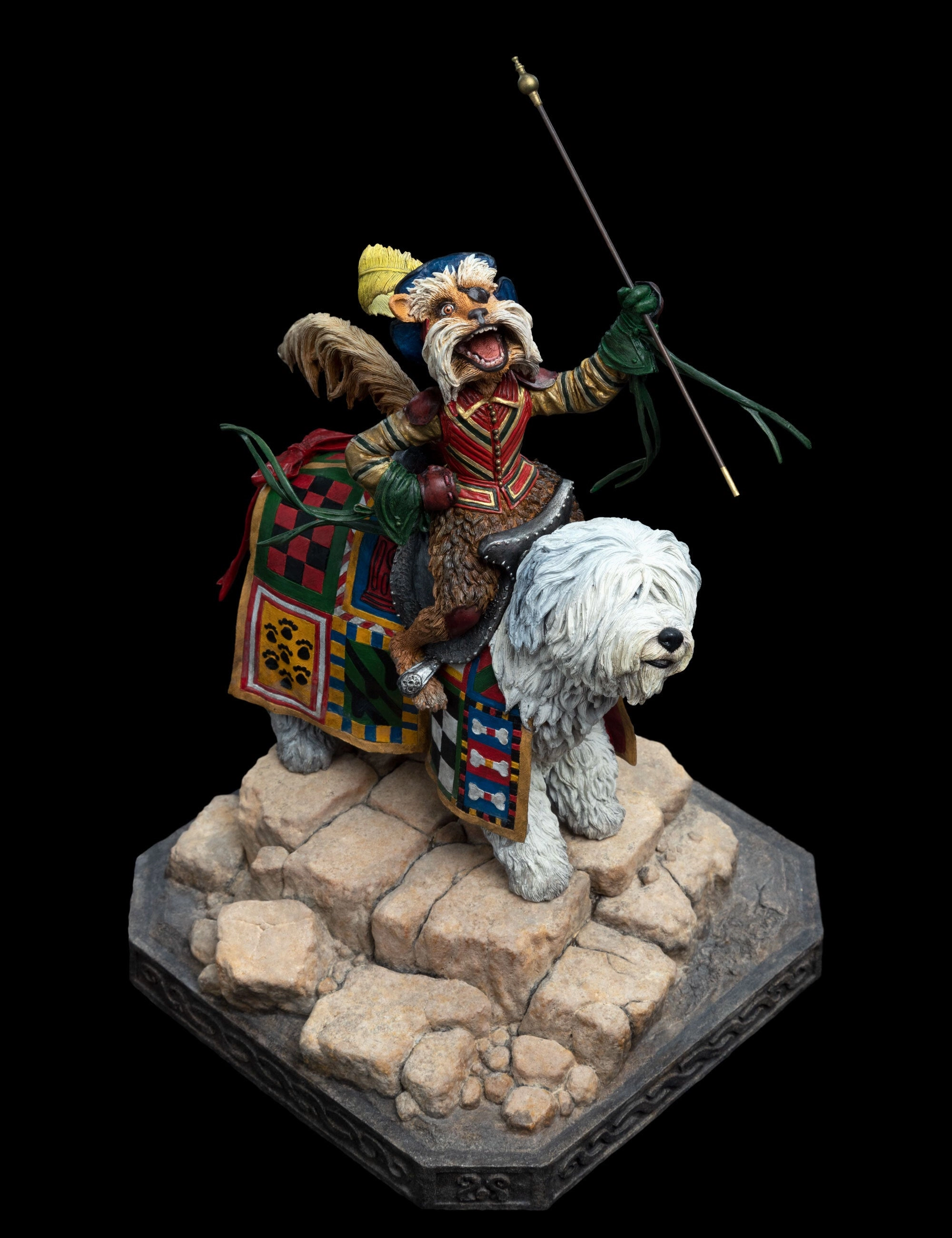 Pewter Figure Emerging Brand Sir Didymus and Ambrosius 1/6 Scale Statue