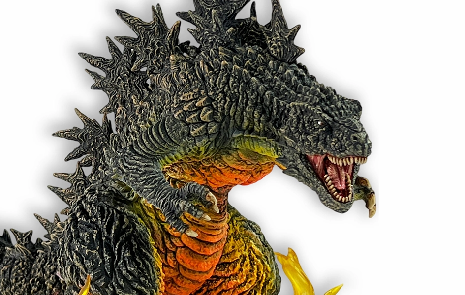 Godzilla Minus One - Godzilla (First Form Odo Island Nightmare Ver. w/ Flame Effects) Statue Biodegradable material Glass Art