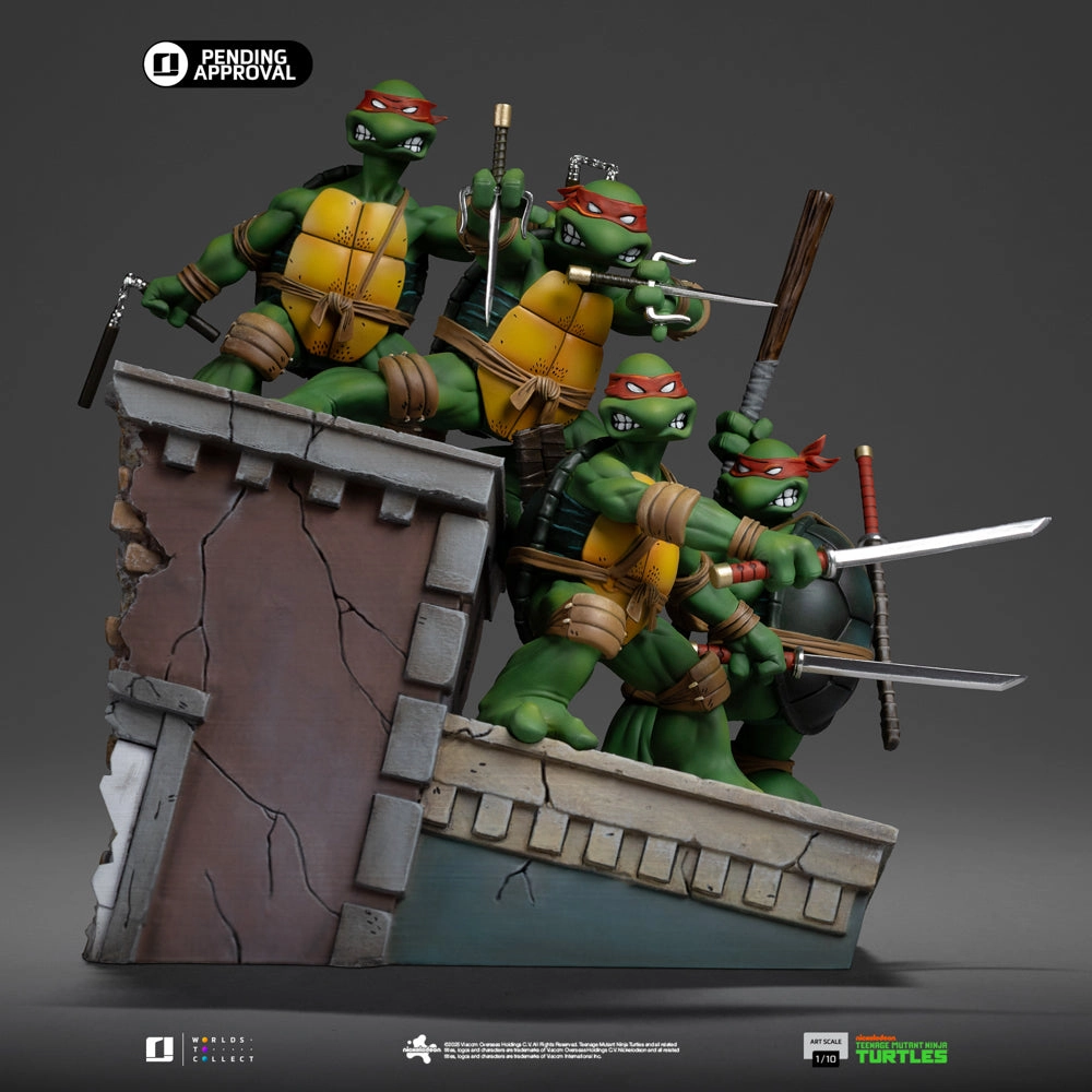 TMNT Set (Kevin Eastman Version) Deluxe Art Scale 1/10 Immersive experience