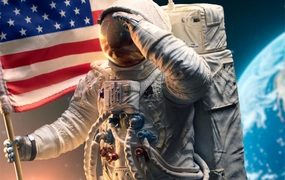 Brand Collaboration Urban Vinyl Apollo 11 Astronaut Art Scale 1/10