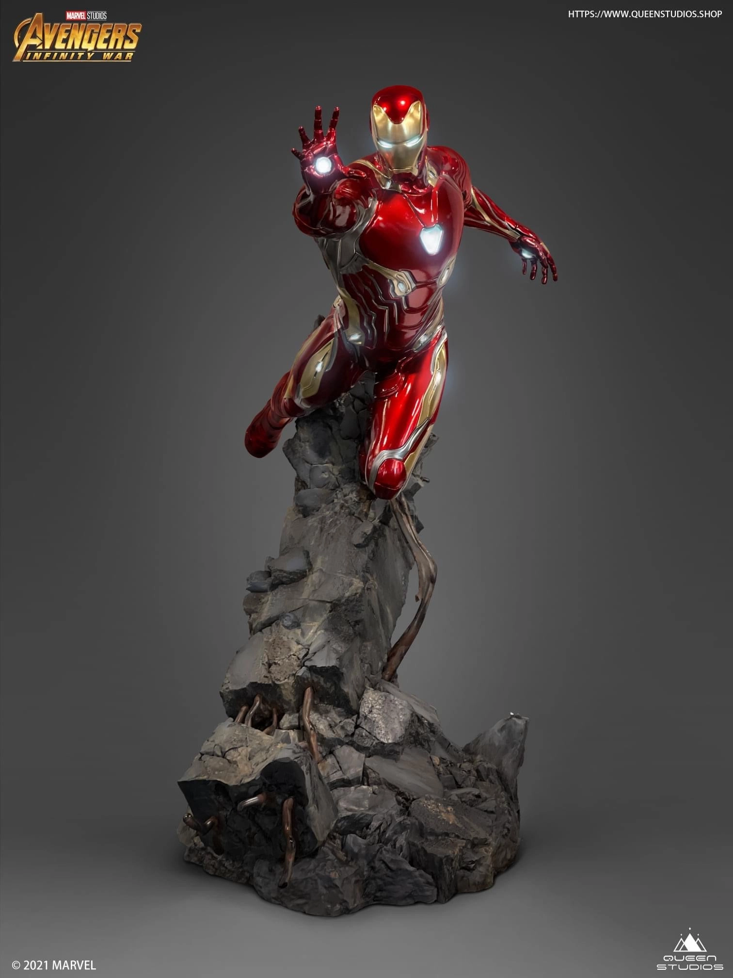 Collectors Replica Vintage Hero Iron Man Mark 50 1/4 Scale Statue