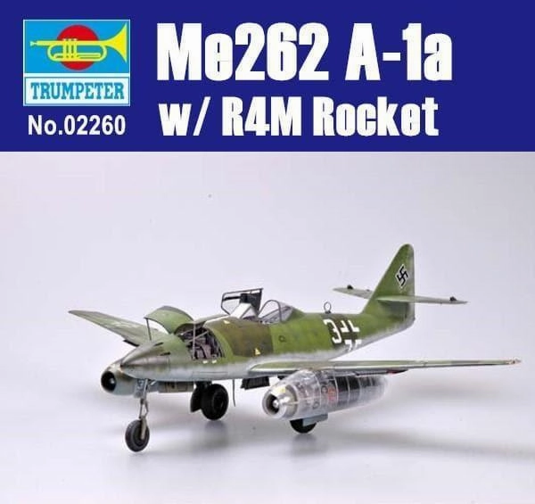 1:32 Messerchmitt Me262 A-1a Heavy Armament Fighter Assembly Kit Cooperative Play Learning AI