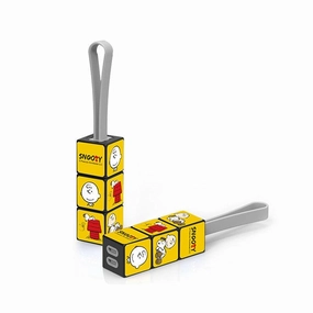 Snoopy Rubik's Cube Universal Charging Cord Cable Key Chain Alchemy Lab