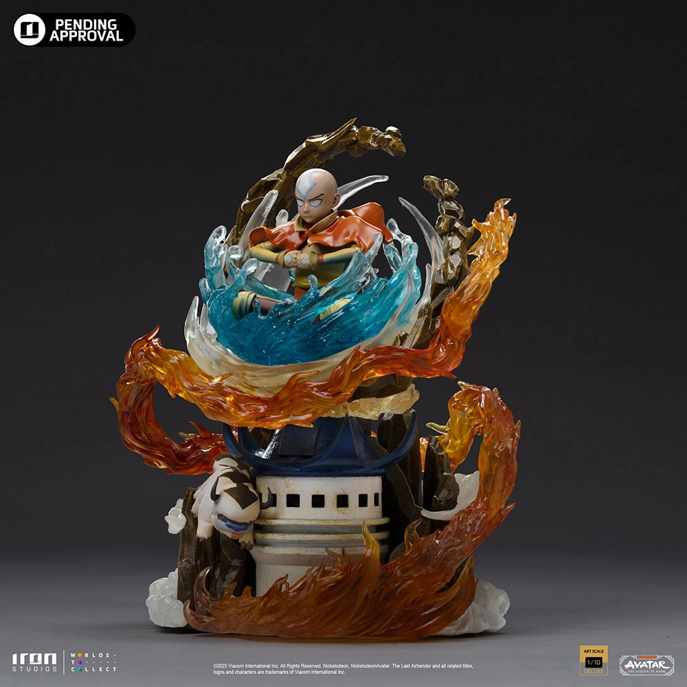 Avatar: The Legend of Aang - Aang Art Scale 1/10 Silver Coated