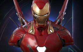 Traditional Craft Holiday Ornament Avengers: Infinity War - Iron Man MK50 1:1 Scale Life-Size Bust - Battle-Damaged Version