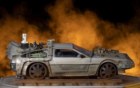 Back to the Future Part III - DeLorean III Art Scale 1/10 Personalized Exhibit Modular Design