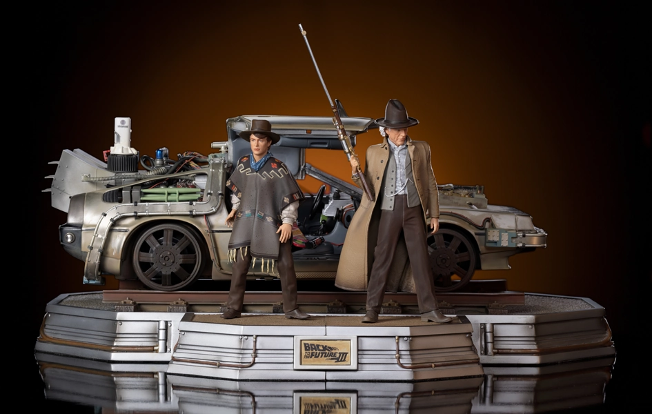 Back to the Future Part III - DeLorean III Full Set Art Scale 1/10 National Symbol