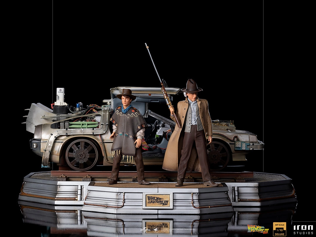 Back to the Future Part III - DeLorean III Full Set Art Scale 1/10 Fictional Hero Epoxy Resin