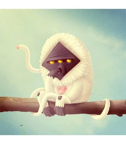 Collectible Item Standing Pose Bakea - Like A Monkey Giclee Print