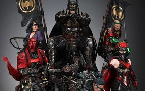 Anatomy Figure Batman Family (Samurai) 1/6 Scale Diorama