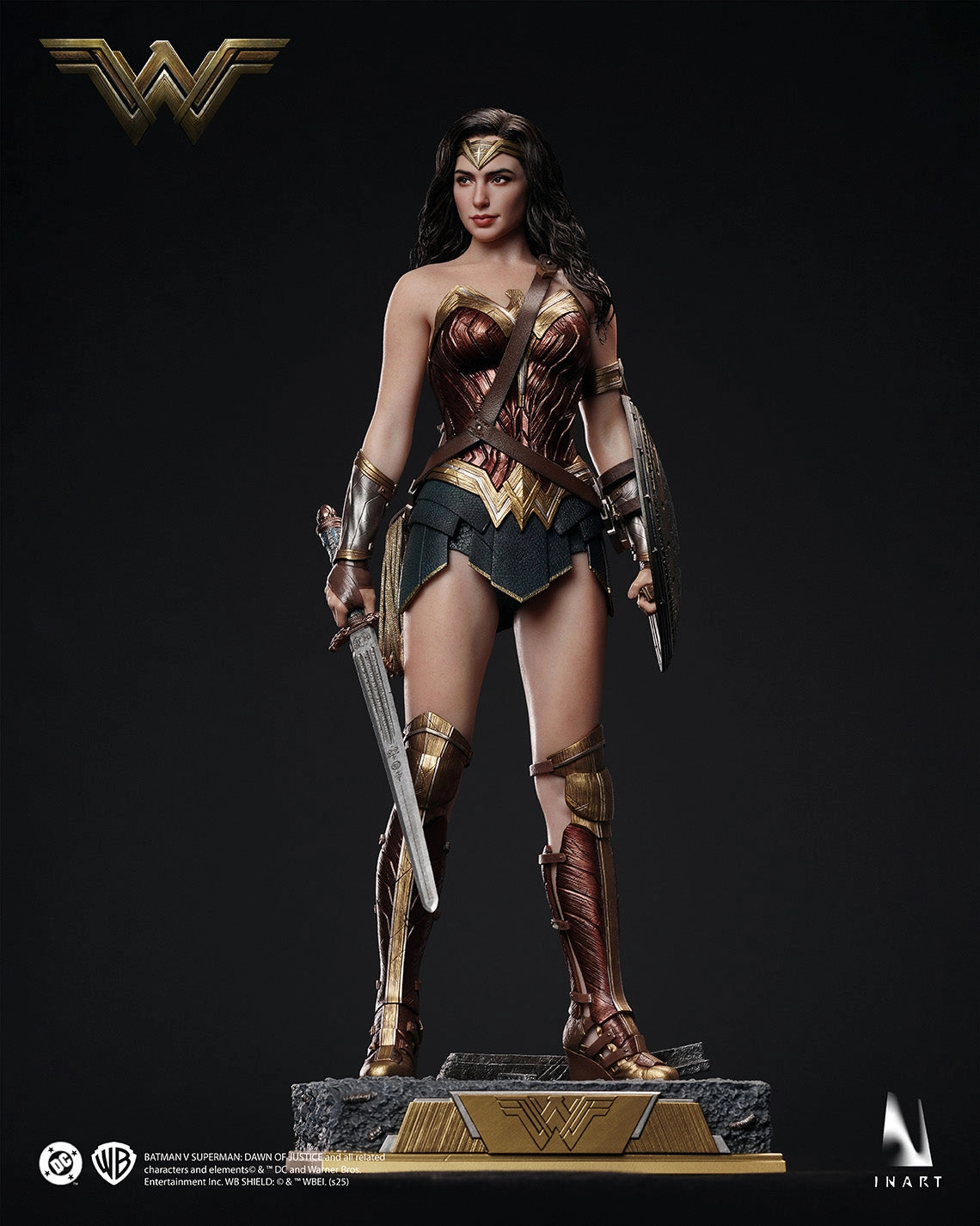 Standing Model Vehicle Replica Batman v. Superman (2016) - Wonder Woman InArt 1/6 Scale Figure