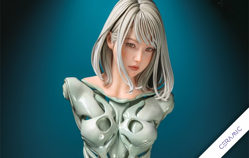Black Label Collection - Android HB 01 (Ceramic) Statue Anime Character
