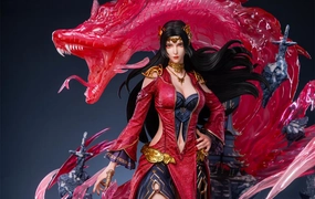 Battle Through the Heavens - Fights Break Spheres Queen Medusa 1/4 Scale Statue Impressionist Art
