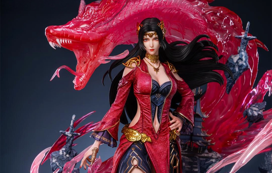 Battle Through the Heavens - Fights Break Spheres Queen Medusa 1/4 Scale Statue Impressionist Art