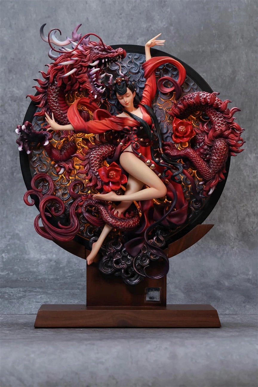 Imperial Dragon Dance Statue Detailed Figure