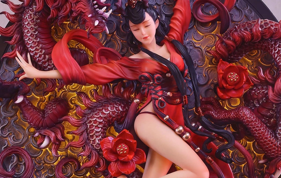 Imperial Dragon Dance Statue Gift Guide Vintage Theme