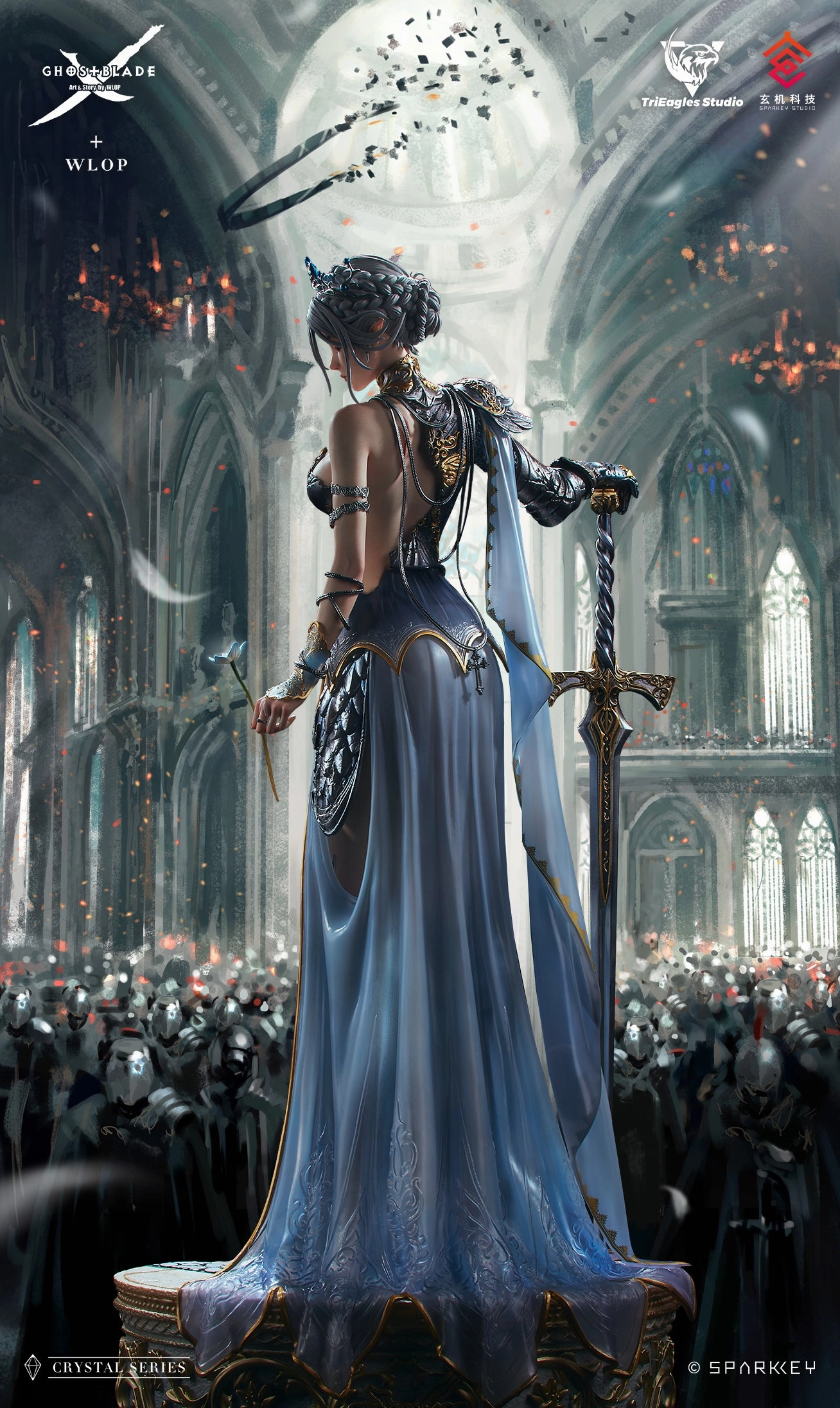 Balcony Decoration Premium Hero Ghostblade - Princess Yan Shattered Statue (Deluxe Version)