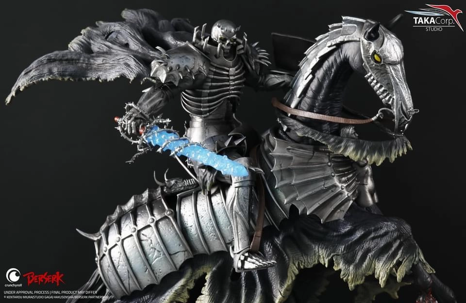 Berserk Skull Knight On Horse Statue Fantasy Vehicle Military Vehicle