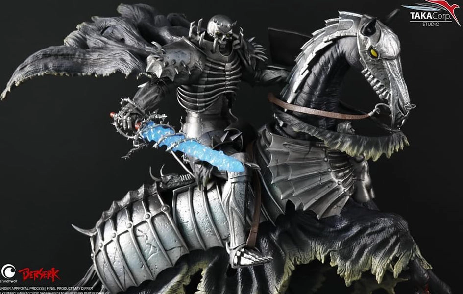 Whole Series Berserk Skull Knight On Horse Statue