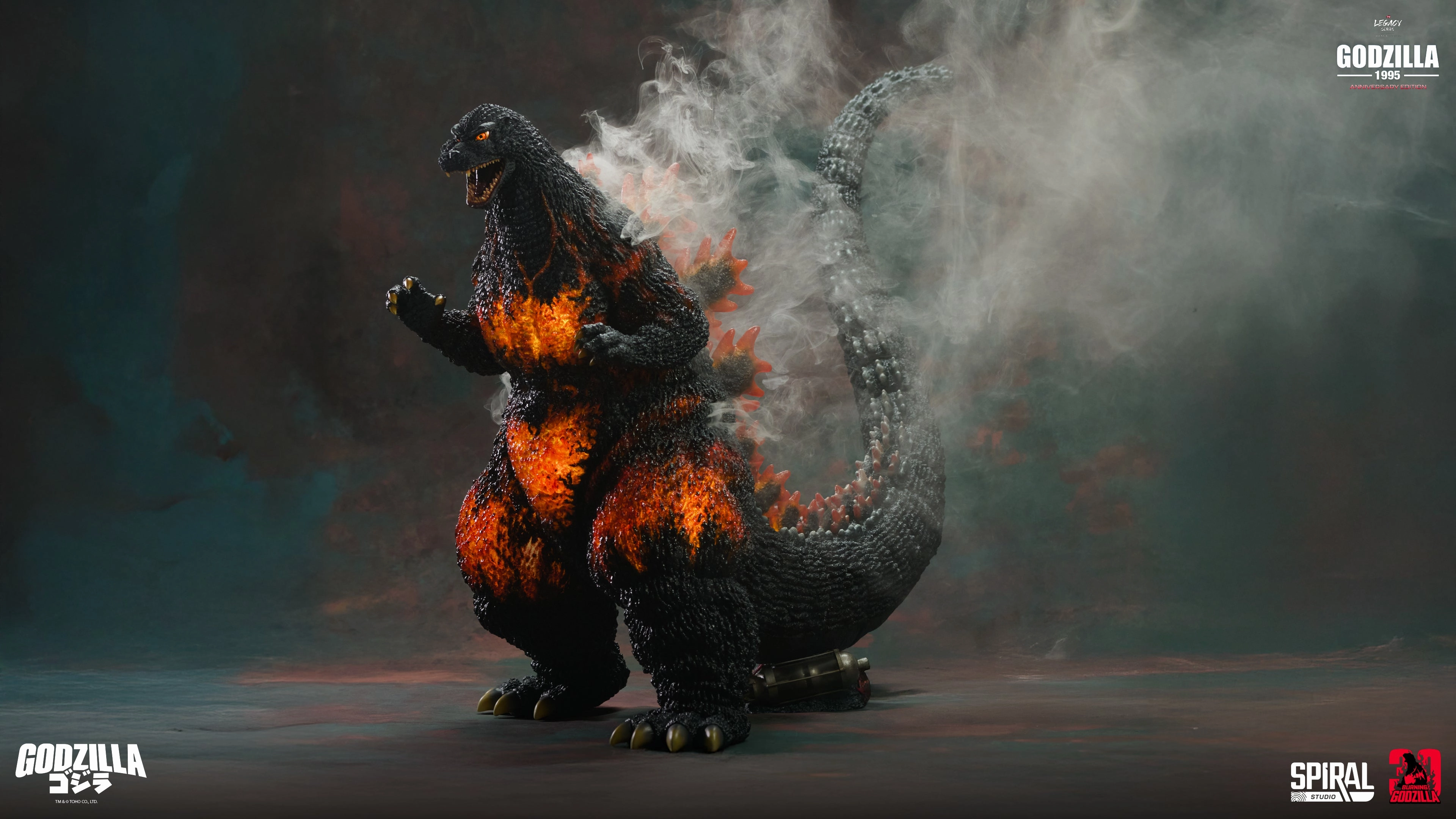 Rare Edition Miniature Replica The Legacy Series: Tanaka Kenichi Modeling Collection - Godzilla 1995 (30th Anniversary Roaring) Statue