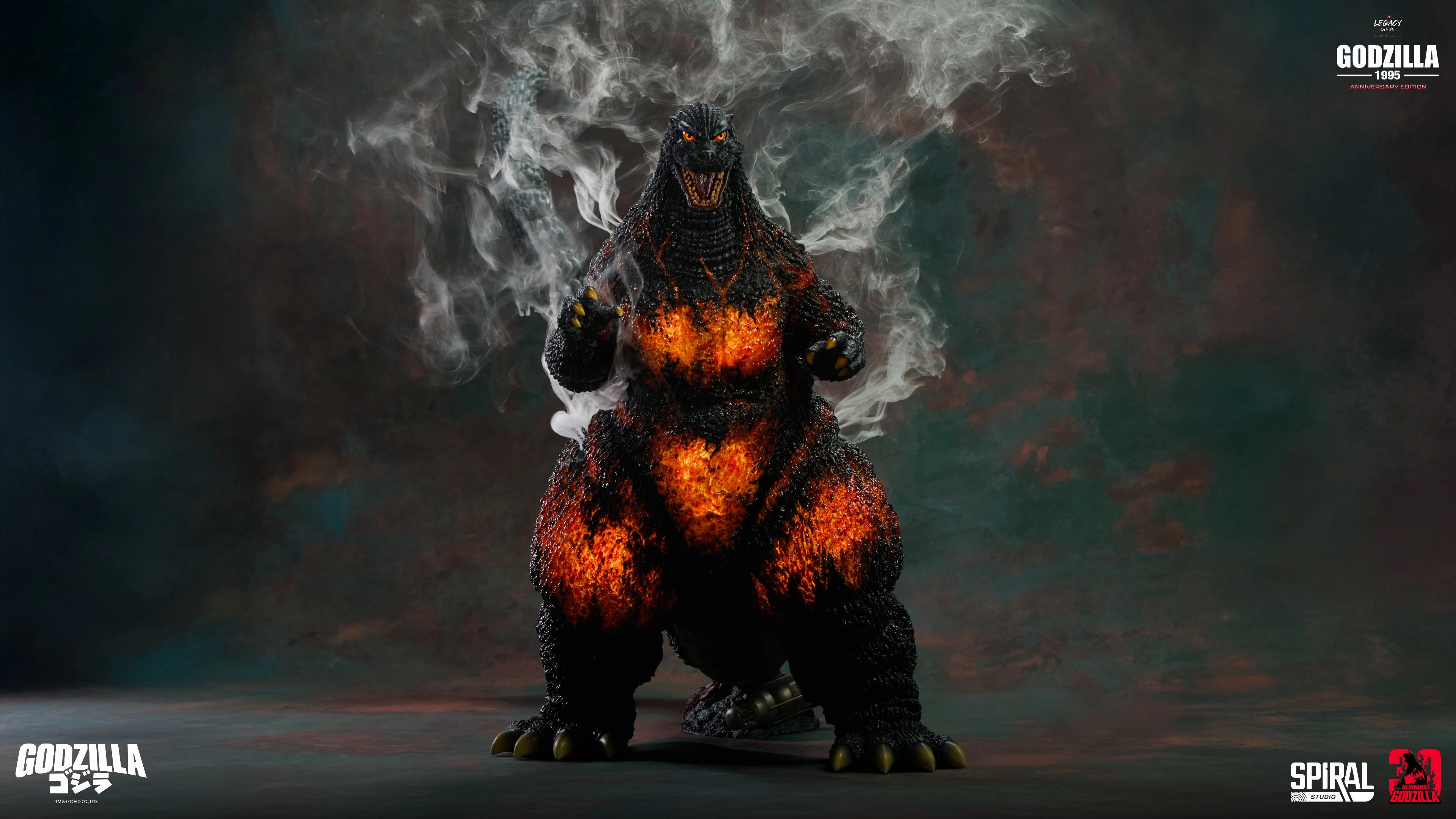 The Legacy Series: Tanaka Kenichi Modeling Collection - Godzilla 1995 (30th Anniversary Roaring) Statue Character Model Valentine Gift