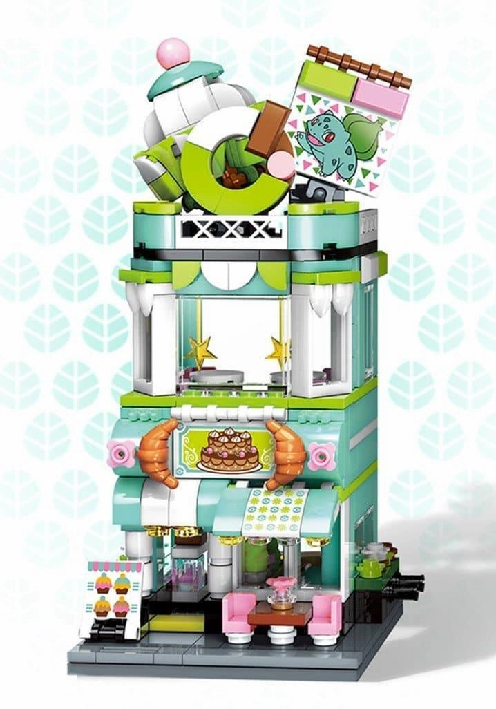 Bulbasaur Dessert Food Street Scene Building Blocks Set Monster Tamer