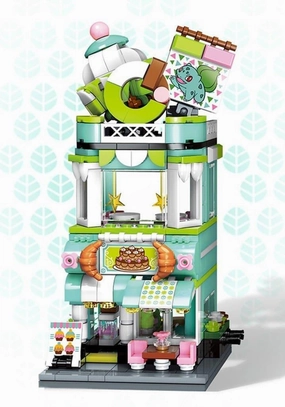Bulbasaur Dessert Food Street Scene Building Blocks Set Monster Tamer