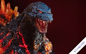 Shelving Ornament Custom Paint Burning Godzilla 1995 (Standard 30th Anniversary Ltd. Ed.) Statue